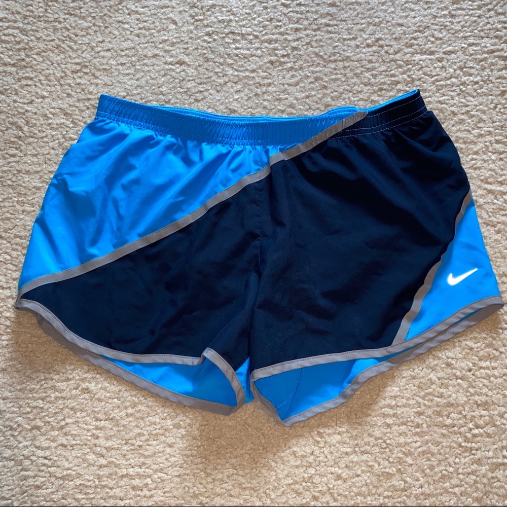 Blue and Black Nike Running Shorts